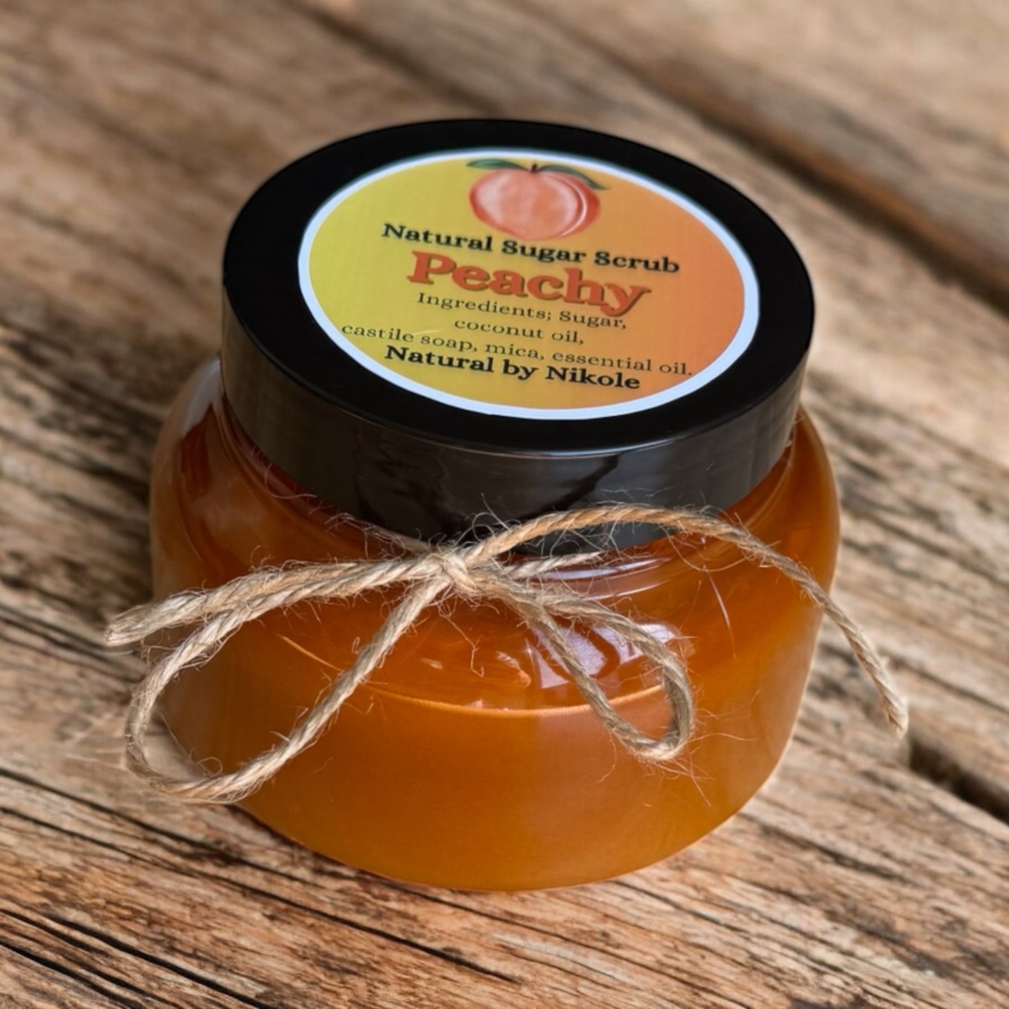 Natural Peachy Sugar Scrub