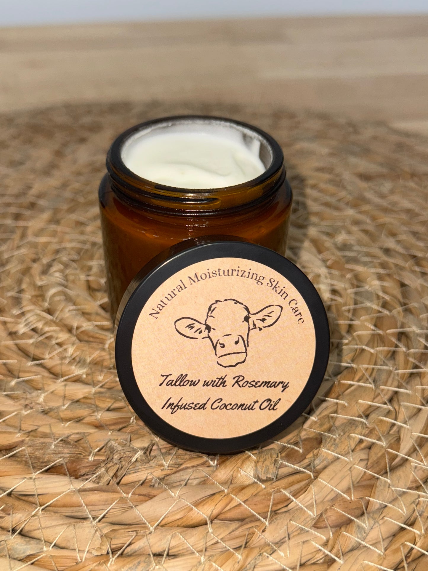 Tallow Cream with Rosemary Infused Coconut Oil 4oz