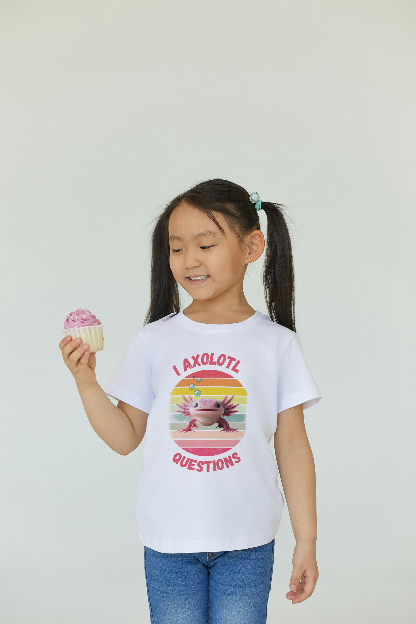Kid's Short Sleeve T-Shirt Axolotl