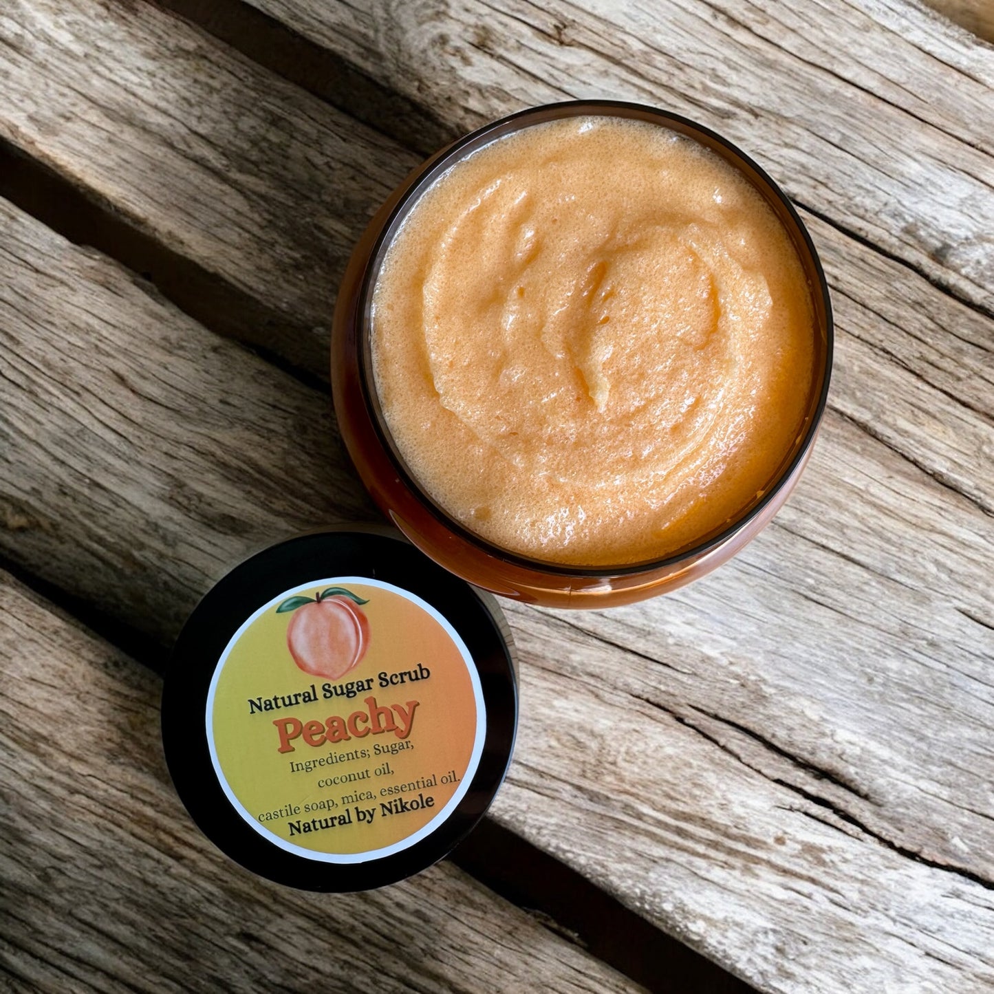 Natural Peachy Sugar Scrub