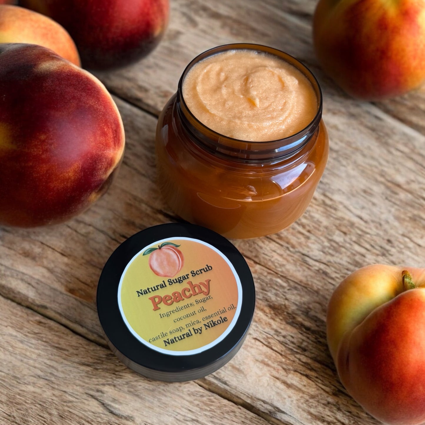 Natural Peachy Sugar Scrub