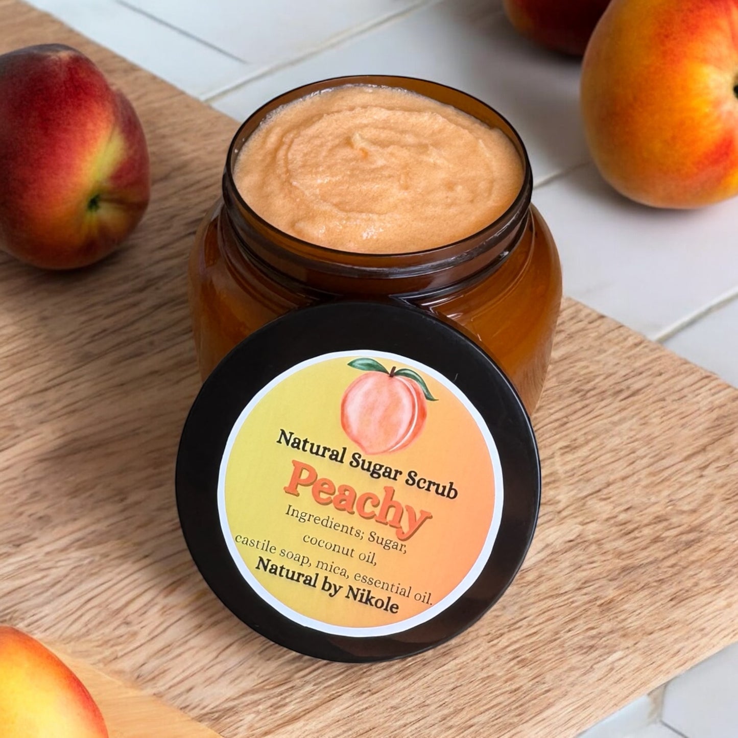 Natural Peachy Sugar Scrub