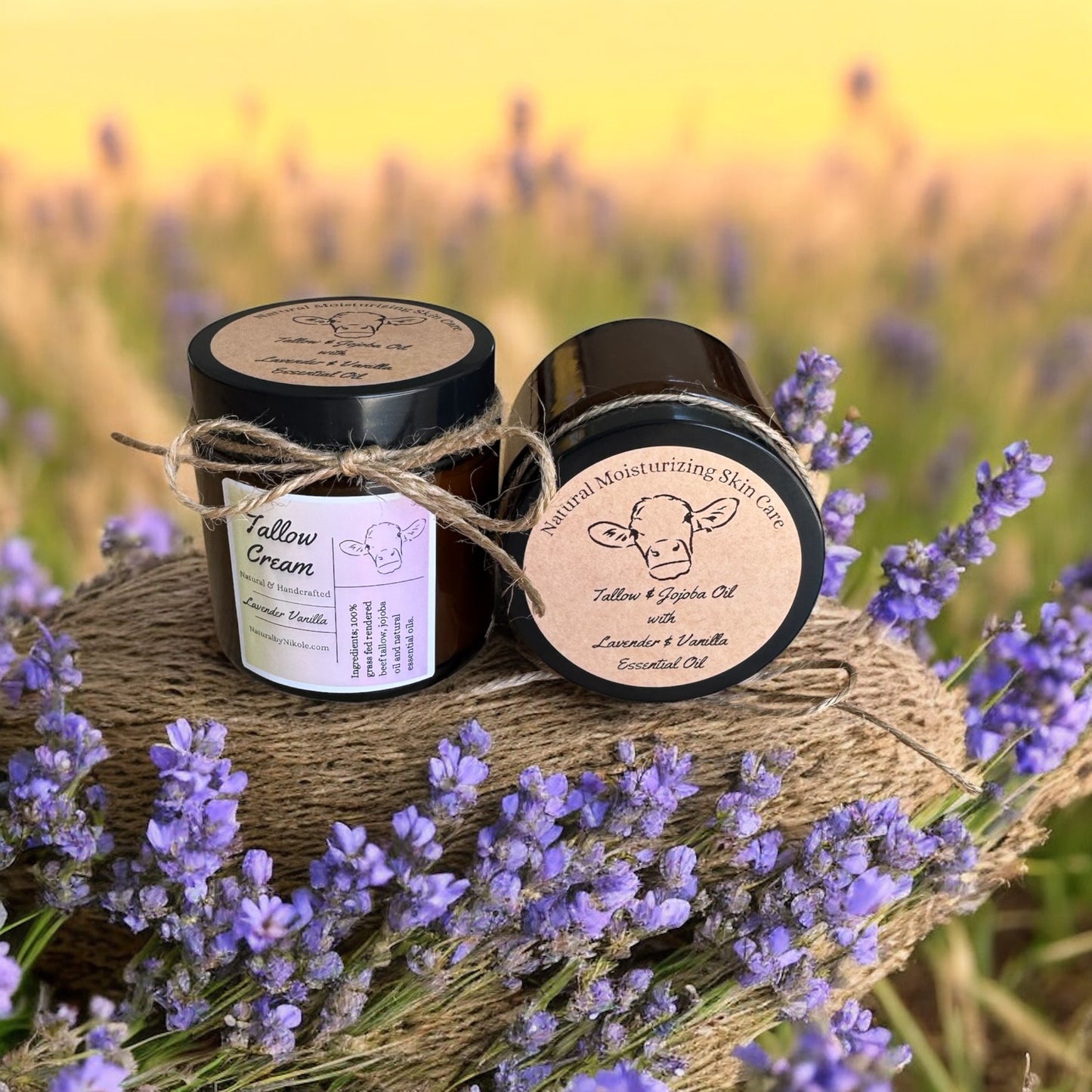 Lavender and Vanilla Tallow Cream 4oz