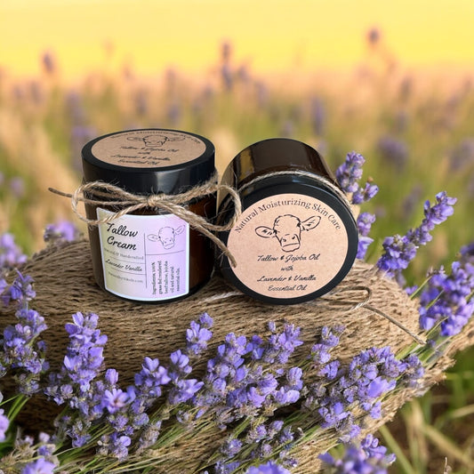 Lavender and Vanilla Tallow Cream 4oz