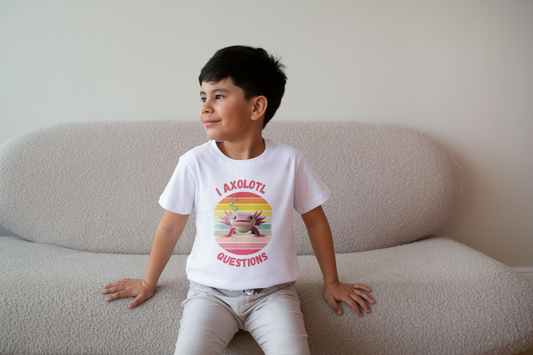 Kid's Short Sleeve T-Shirt Axolotl