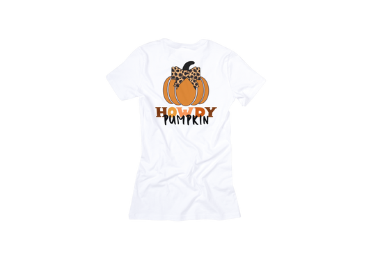 Short Sleeve T-Shirt Howdy Pumpkin
